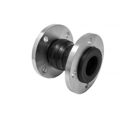 5129 Manguito Elástico Doble Onda Con Bridas EPDM