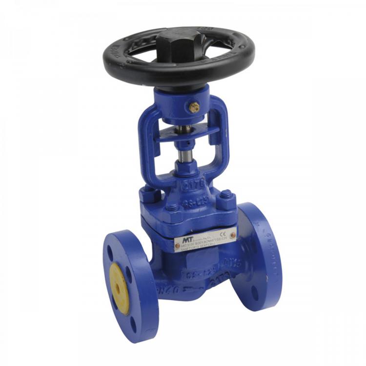 51302 Válvula De Globo Con Fuelle Embridada PN16