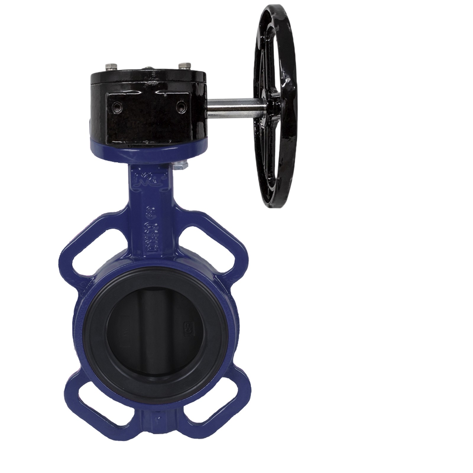 5140MR Válvula De Mariposa Tipo Wafer con Reductor Manual, Disco  Poliamida 11, Brida Universal, Asiento EPDM