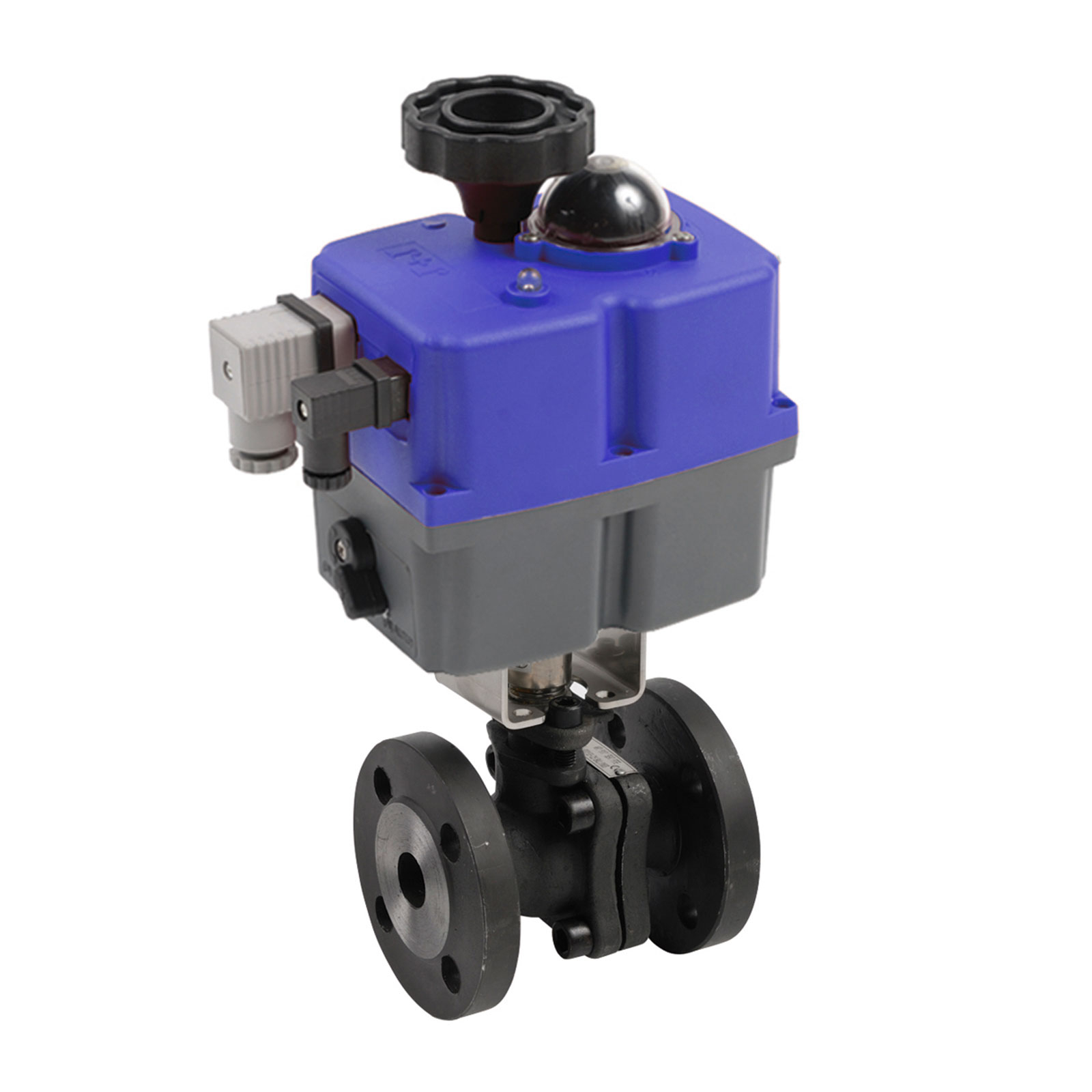 5325117 Válvula Esfera Dos Piezas Acero Al Carbono Bola A-316L Brida Con Actuador Eléctrico Bajo Voltaje