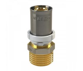 642272 Racor Recto Macho Multicapa Prensar