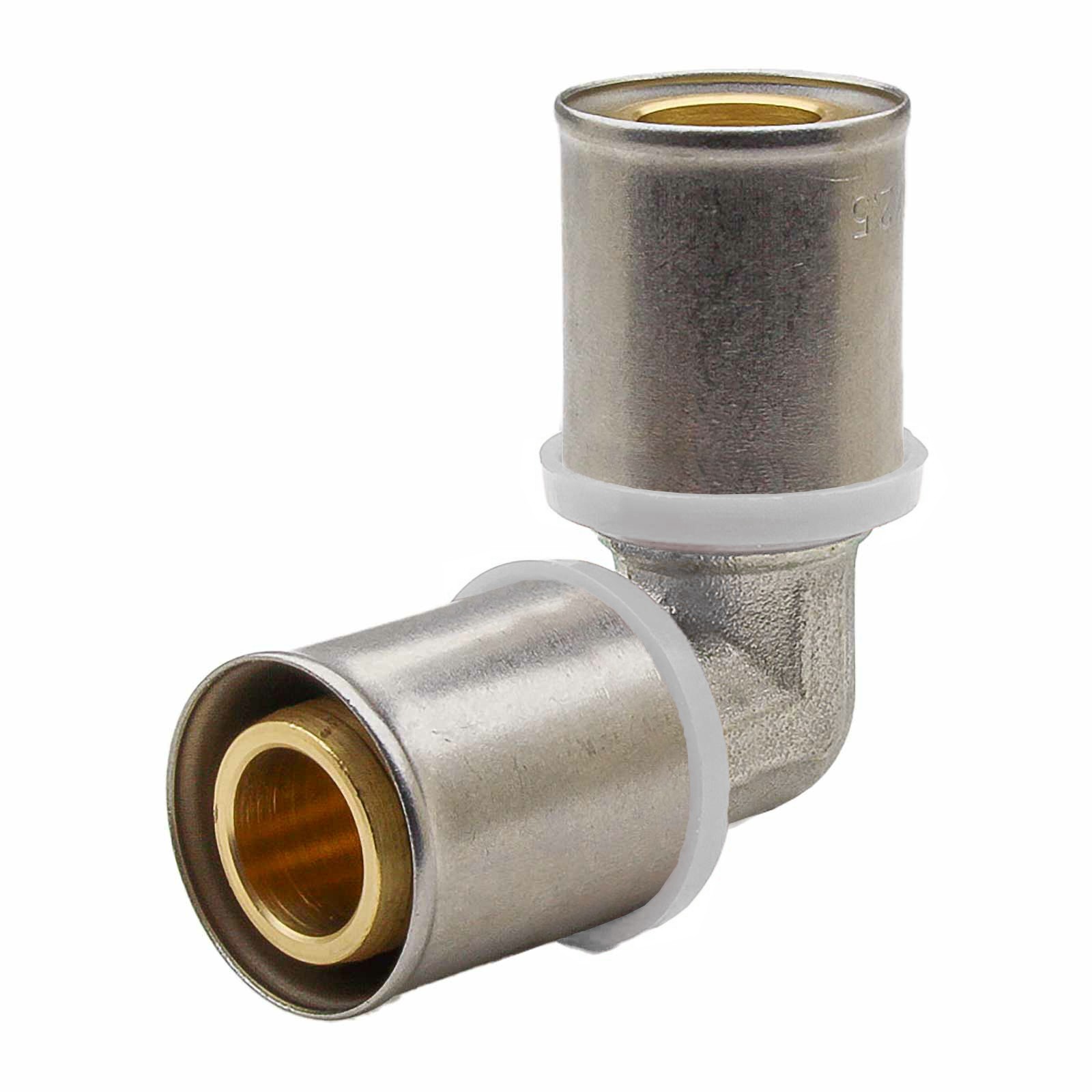 647090Q Codo 90º Multicapa Prensar Tipo U Blanco