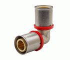 647090 Codo 90º Multicapa Prensar Tipo U Rojo