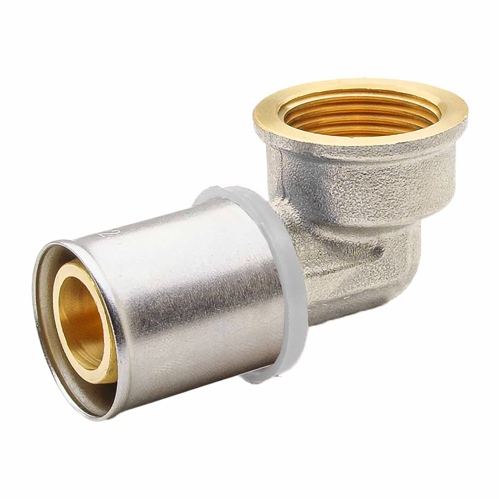 647091Q Codo Hembra 90º Multicapa Prensar Tipo U Blanco