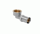 647091 Codo Hembra 90º Multicapa Prensar Tipo U Rojo