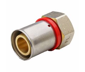 647271 Racor Recto Hembra Multicapa Prensar Tipo U Rojo