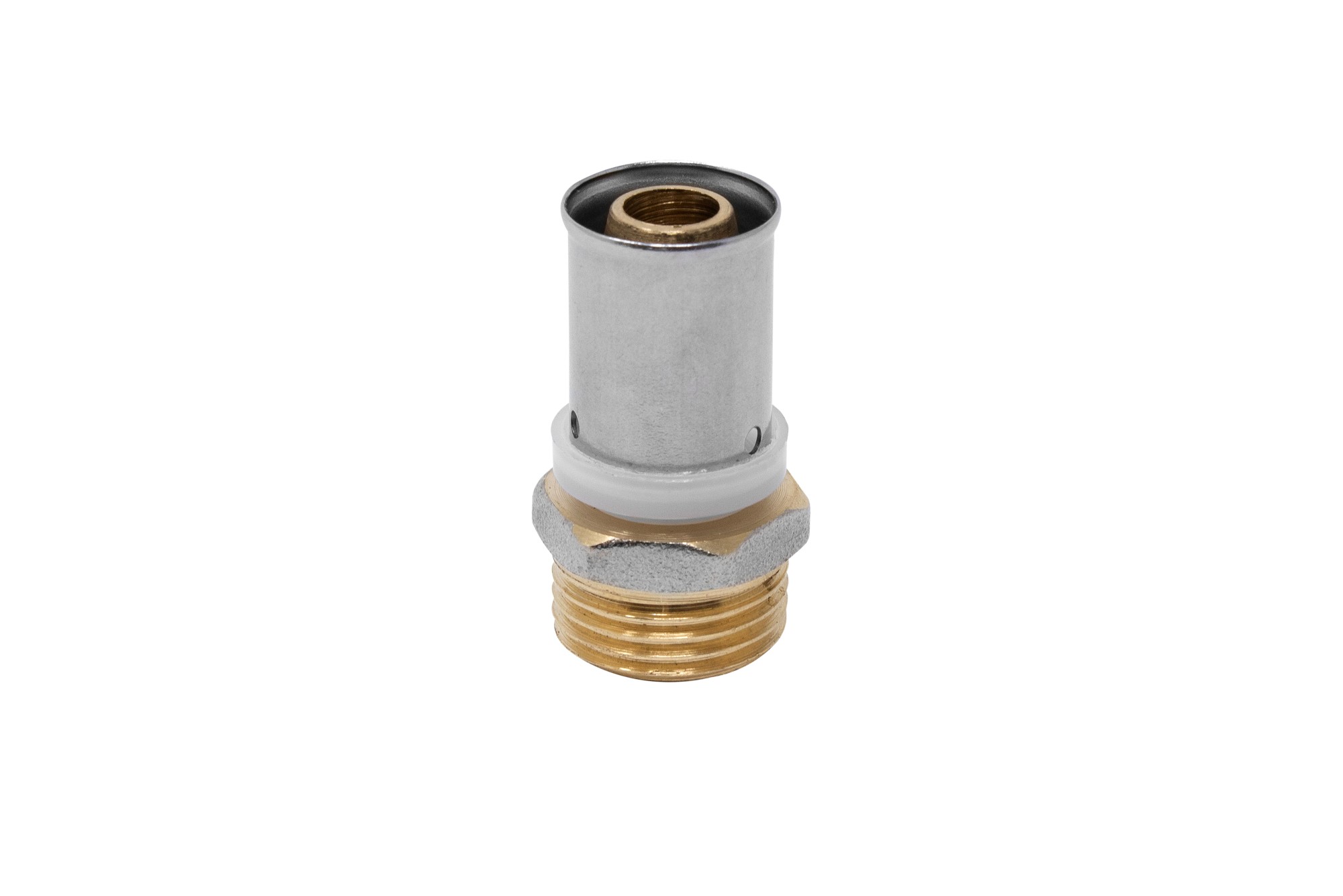 647272 Racor Recto Macho Multicapa Prensar Perfil U Rojo