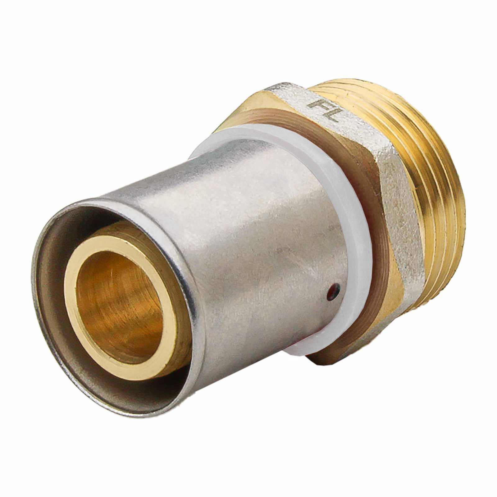 647272Q Racor Recto Macho Multicapa Prensar Perfil U Blanco