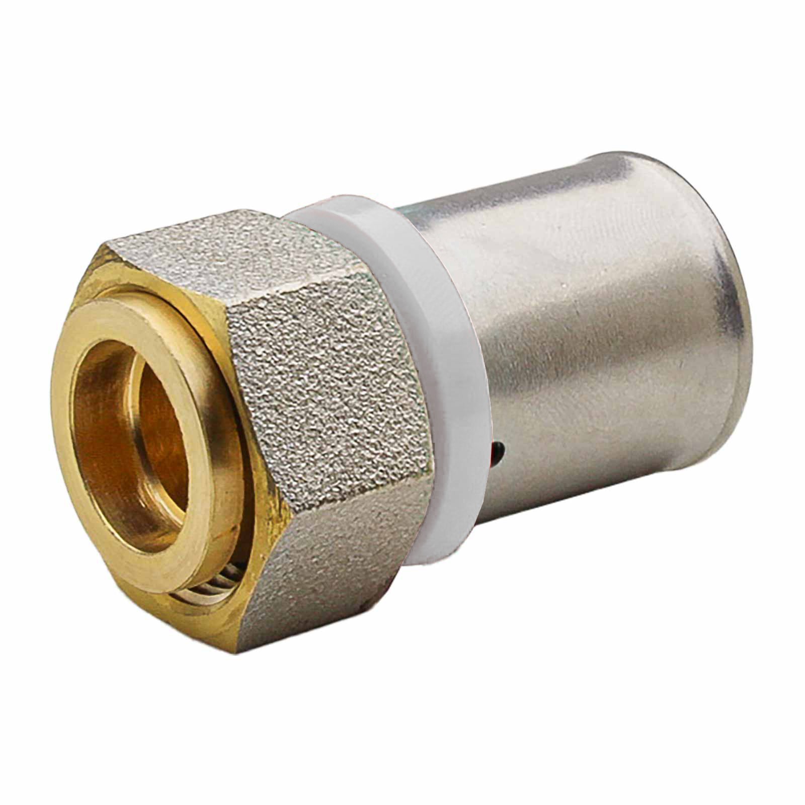 647274Q Racor Hembra Tuerca Móvil Multicapa Prensar Perfil U Blanco