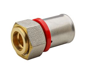 647274 Racor Hembra Tuerca Móvil Multicapa Prensar Tipo U Rojo