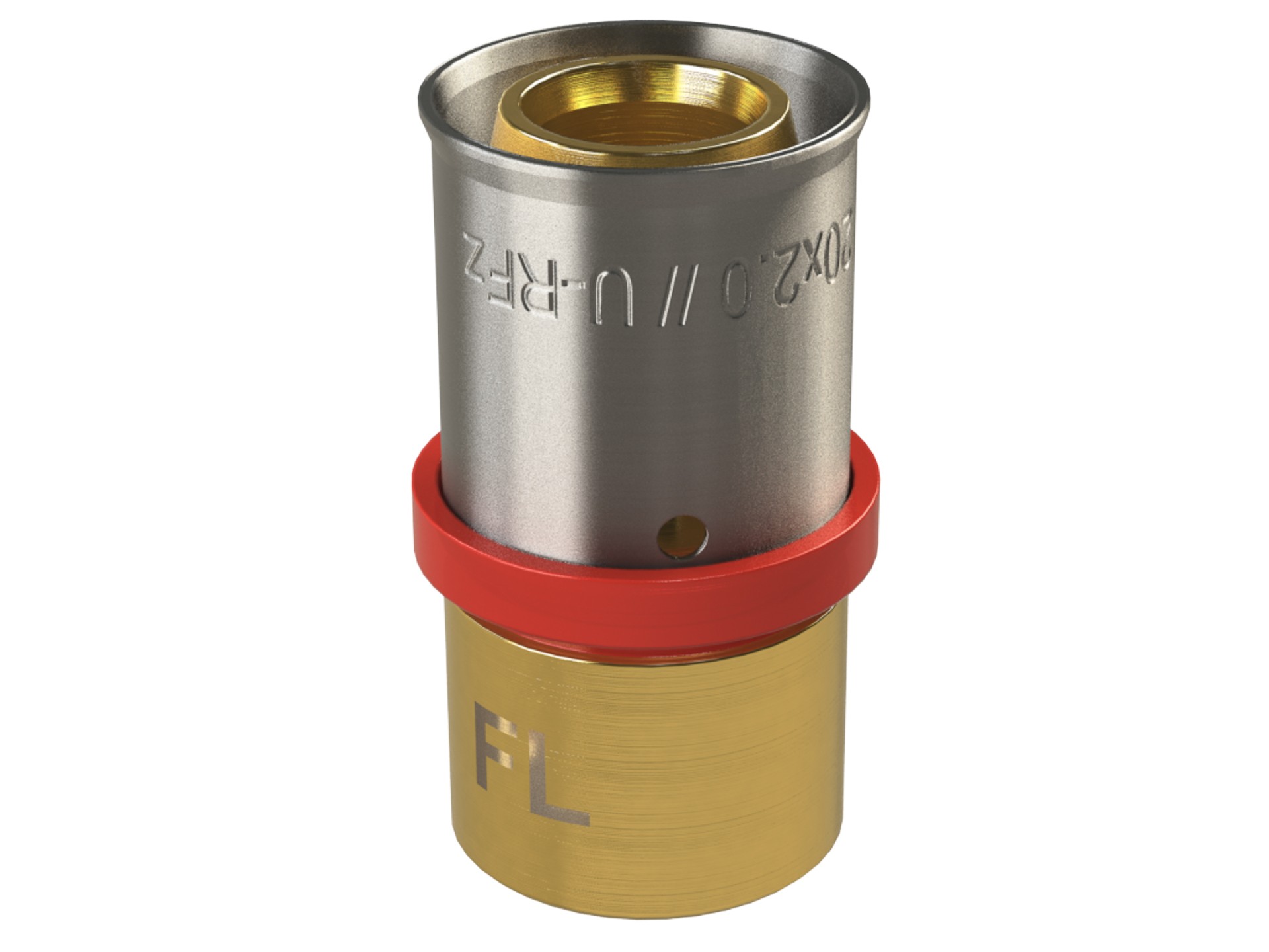 647275 Adaptador Cu Multicapa Prensar Tipo U Rojo