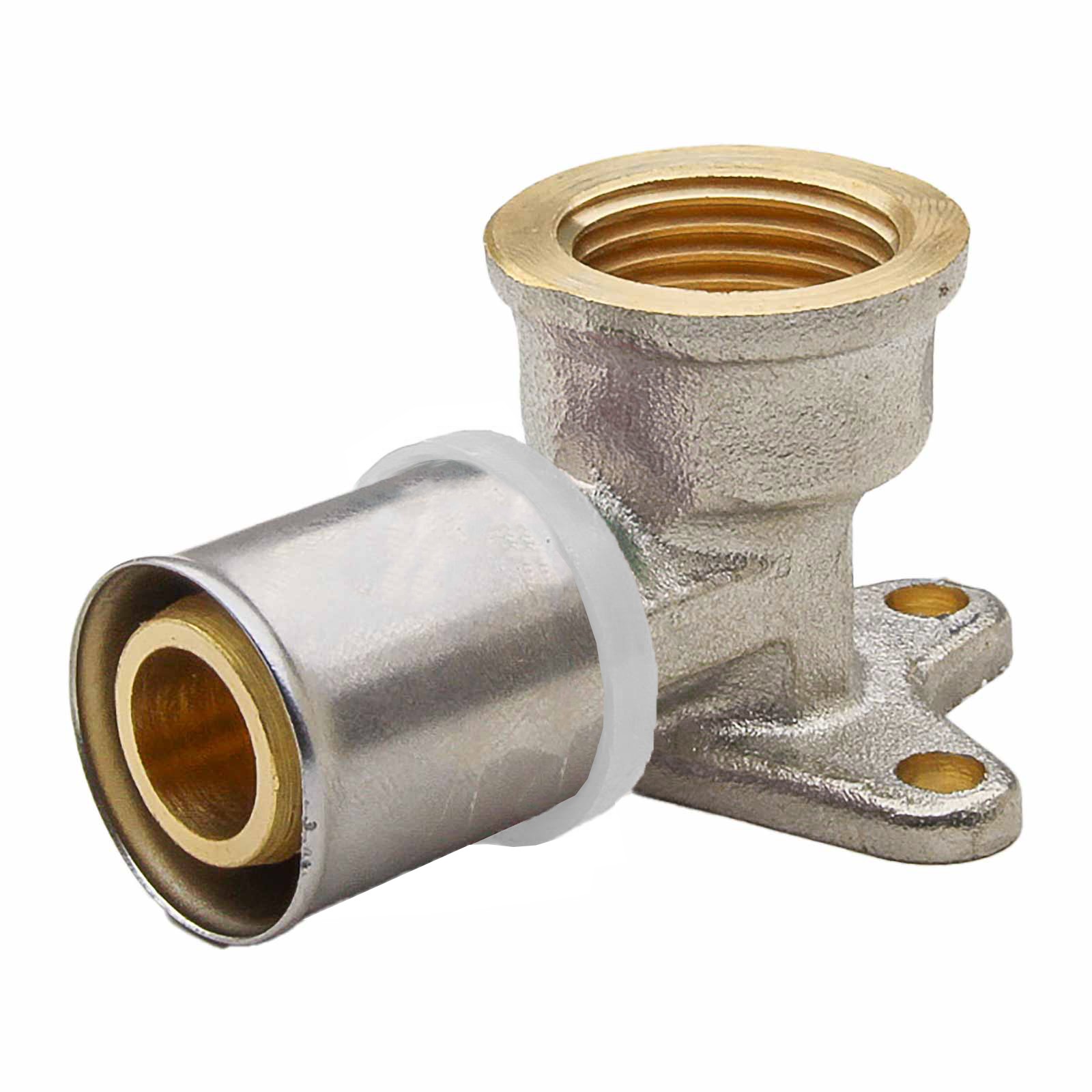 647500Q Racor Codo Mural Multicapa Prensar Perfil U Blanco
