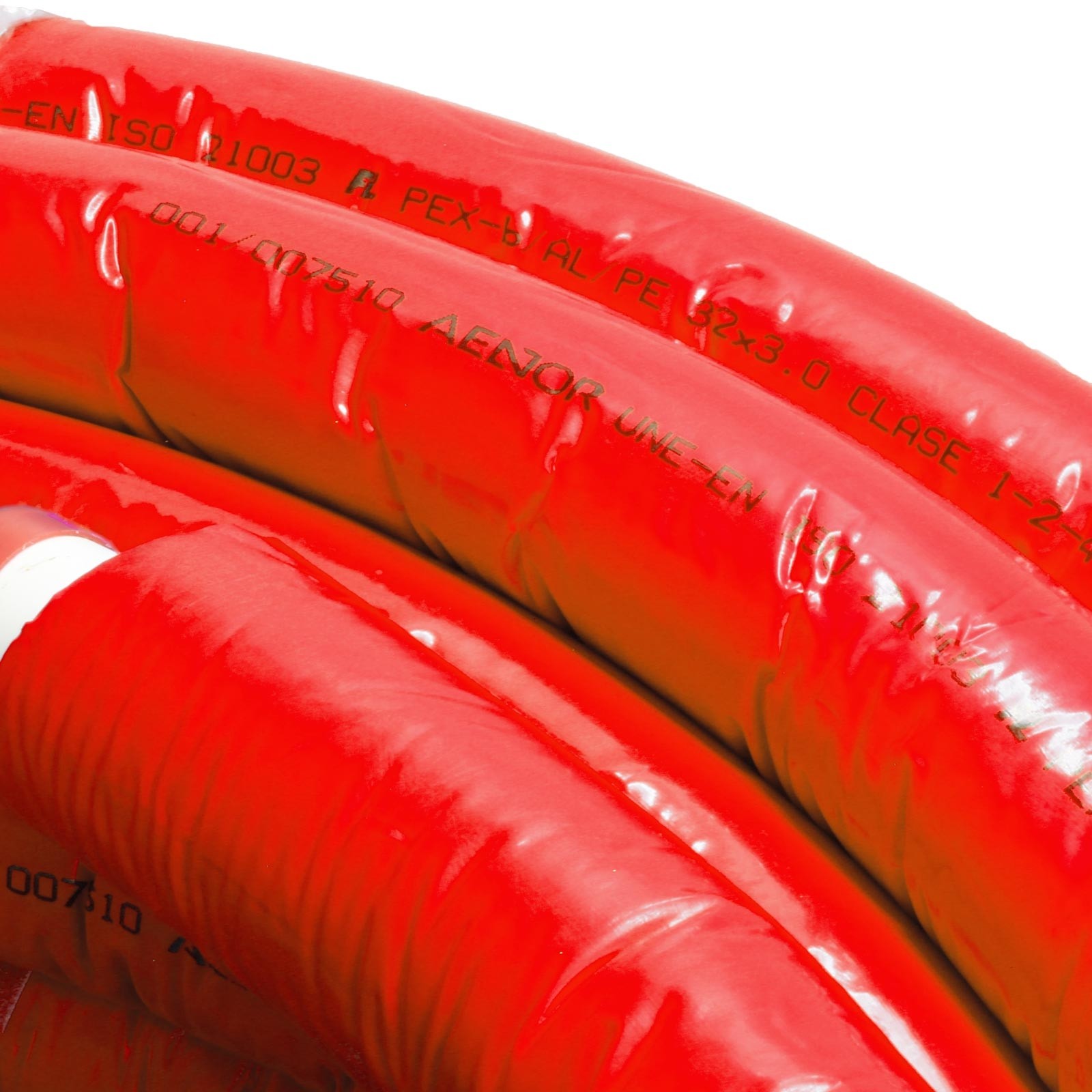 649161 Tubo Multicapa PEXb-AL-PE Aislado En Rollo Color Rojo