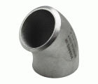 SS04116 Codo 45º Radio Largo Sch 10 A-316L Sin Soldadura