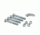 STZ93116 Set de 4 unidades: Tornillos Zinc 8.8 DIN931 M16 + Tuercas + Arandelas