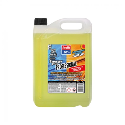 Anticongelante Refrigerante Energy Plus CC. 50% (G-12) Orgánico 200 L Amarillo fluorescente transparente. Metal