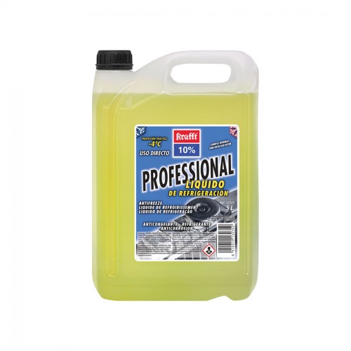 Anticongelante Refrigerante CC. 10% 5 L Amarillo fluorescente transparente. Plástico