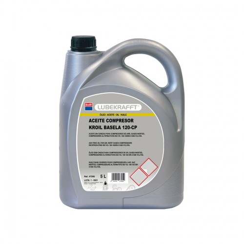 Lubekrafft® Kroil Basela 120Cp 5 L Ámbar transparente. Plástico