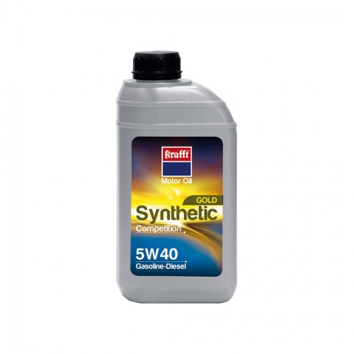 Lubricante Synthetic Gold Competition Sae 5W40 1 L Ámbar. Plástico