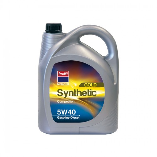 Lubricante Synthetic Gold Competition Sae 5W40 5 L Ámbar. Plástico