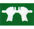 PLACA SEÑAL DE PLÁSTICO 210x300mm EMERGENCIA ANTIPANICO