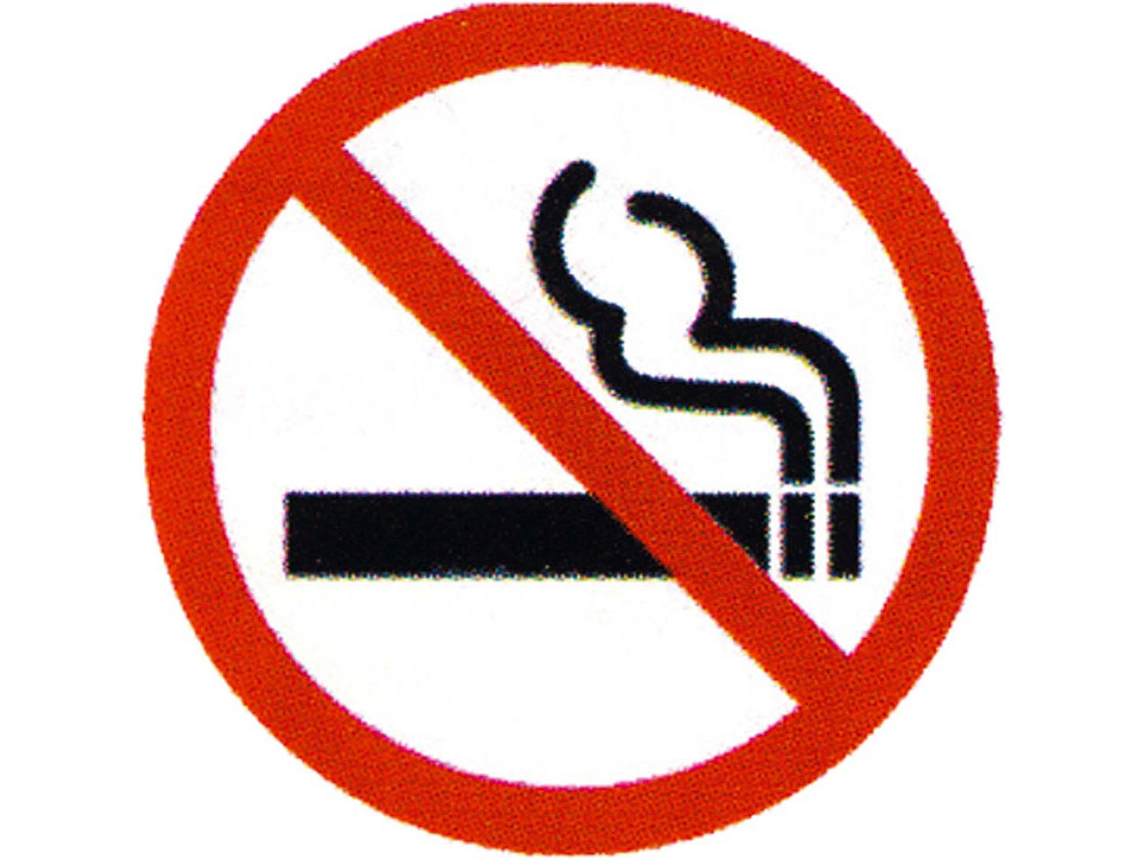 PLACA ADHESIVA PVC PICTOGRAMA PROHIBIDO FUMAR REDONDA