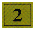 PLACA SEÑALIZACION NUMERO LATONADA 10x10cm 2
