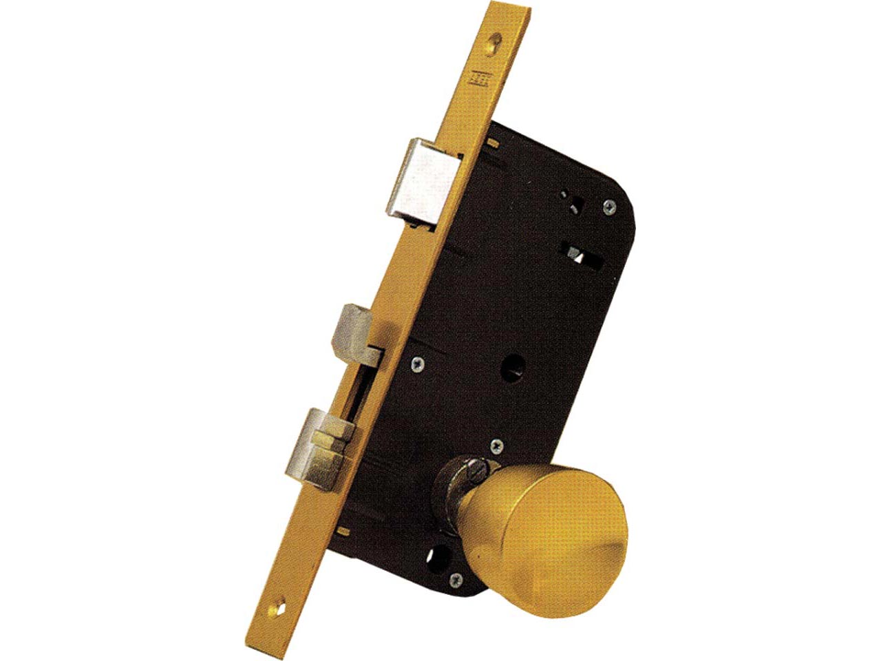 CERRADURA EMBUTIR AZBE - YALE MADERA CON POMO MODELO 48E