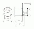 CILINDRO TESA 682M23T5NM M23 BUZON