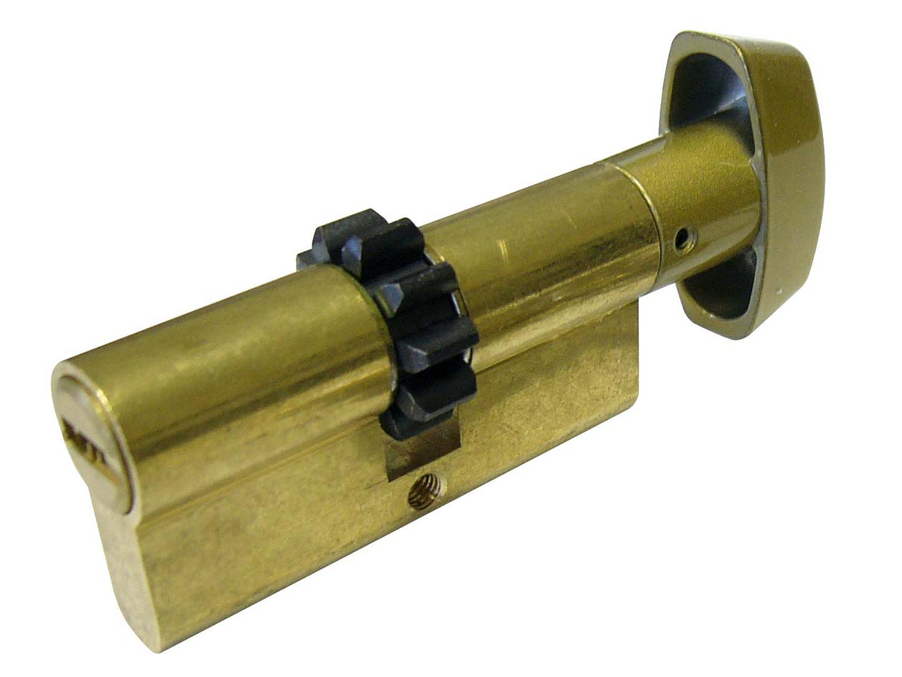 CILINDRO SEGURIDAD TESA T65PB CON POMO LATON Z DIENTES