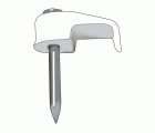 GRAPA ELECTRICISTA PLANA 100uds BLANCA