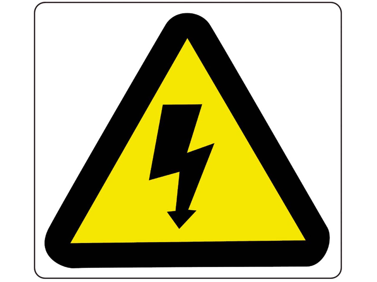 PLACA ADHESIVA PVC PICTOGRAMA RIESGO ELÉCTRICO