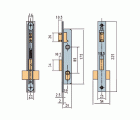 CERRADURA EMBUTIR METAL LINCE 5550 14mm