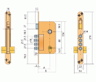 CERRADURA EMBUTIR MADERA LINCE 32 401