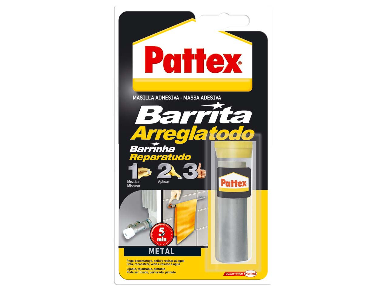 BARRITA ARREGLATODO PATTEX ESPECIAL METAL