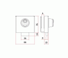 CERRADURA SAG CRISTAL EP9 AACC6002