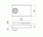 CERRADURA SAG CRISTAL VRC AACC5005