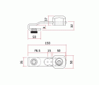 CERRADURA SAG CRISTAL PAT AACC0018