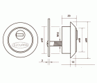 ESCUDO CILINDRO EUROPERFIL EZCURRA 430 P PARA DS 15 Y DS 10 LATON