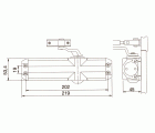 CIERRA PUERTAS TESA CT1800 FUERZA 2-3-4 BRAZO NORMAL BLANCO