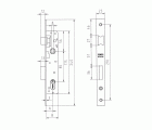 CERRADURA MCM EMBUTIR SEGURIDAD METAL 1550 11mm INOXIDABLE