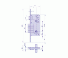CERRADURA EMBUTIR AZBE - YALE MADERA MODELO 8912 50x80 BC YL6