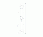 CERRADURA SEGUIRIDAD EMBUTIR MADERA CON CILIDRO 3 PUNTOS MCM 701-3 50mm