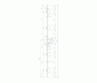 CERRADURA SEGUIRIDAD EMBUTIR MADERA SISTEMA GORJAS 3 PUNTOS MCM 808-5 60mm