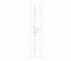CERRADURA SEGUIRIDAD EMBUTIR MADERA SISTEMA GORJAS 3 PUNTOS MCM 1808-3 60mm