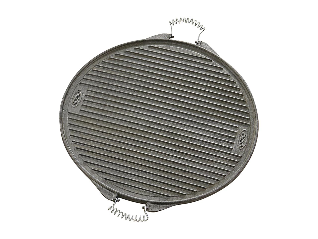 PLANCHA GARCIMA HIERRO FUNDIDO ESMALTADO 2 CARAS LISO + GRILL