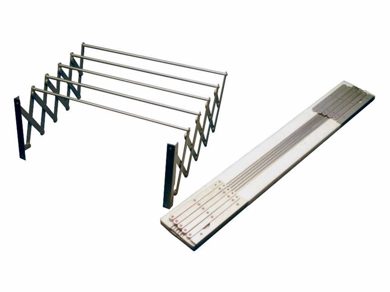 TENDEDERO EXTENSIBLE BRAZO PLASTIFICADO BLANCO