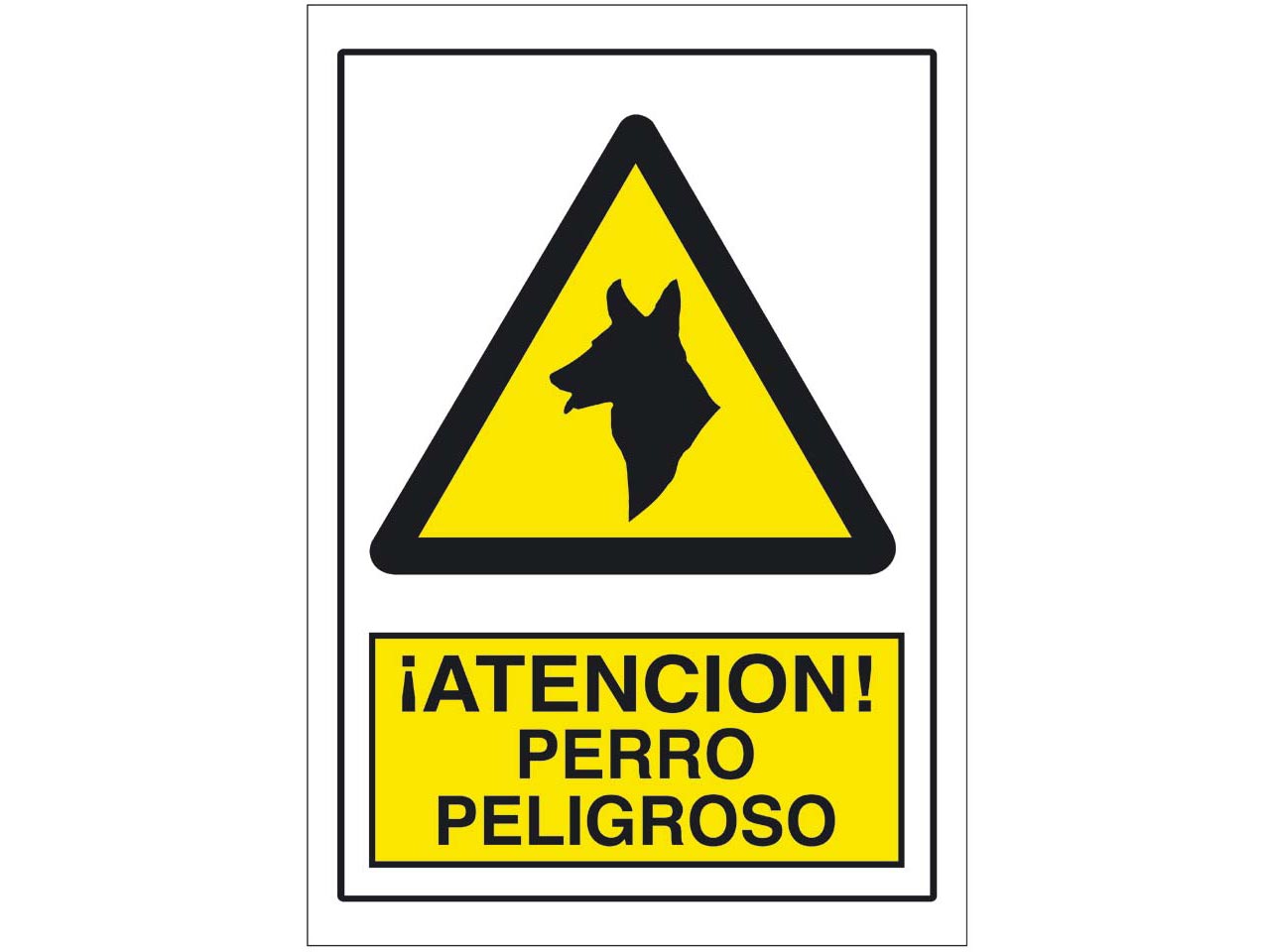 PLACA SEÑAL DE PLÁSTICO 210x300mm