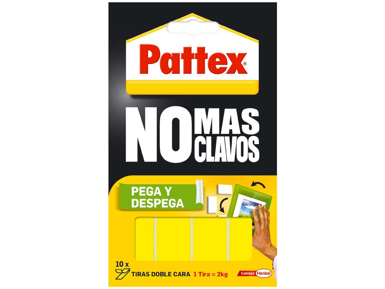 CINTA DOBLE CARA NO MAS CLAVOS PEGA Y DESPEGA