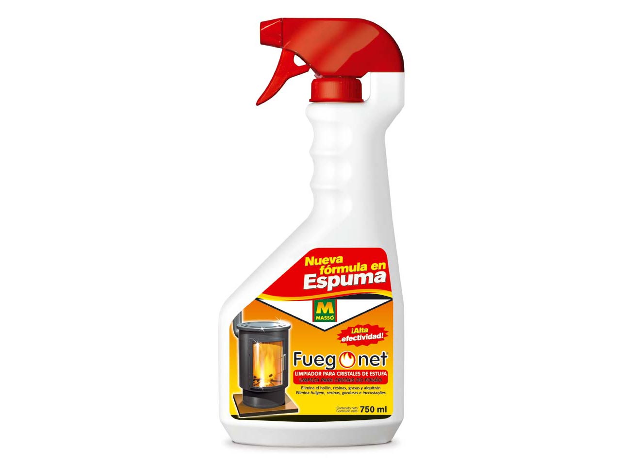 LIMPIAESTUFAS ESPUMA 750ml FUEGO NET
